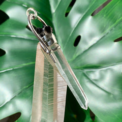 Elite Shungite & Tourmalinated Quartz Wand Pendant