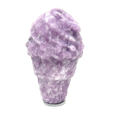 Lepidolite Ice Cream Cone Crystal Carving