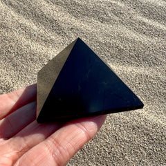 Genuine Shungite 2" Crystal Pyramid