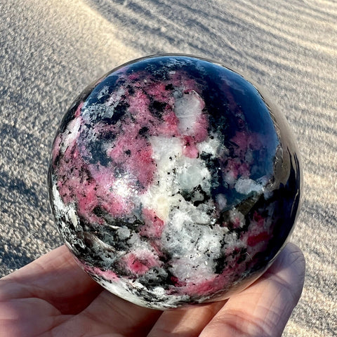 Eudialyte Pink Garnet Sphere 2.4" / 60mm