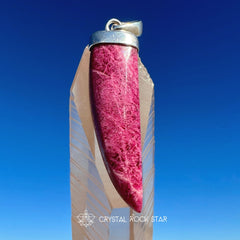 Tugtupite Fluorescent Pink Pepper Pendant