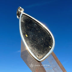Greenland Nuummite Silver Pendant