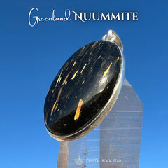 Greenland Nuummite Sterling Silver Pendant