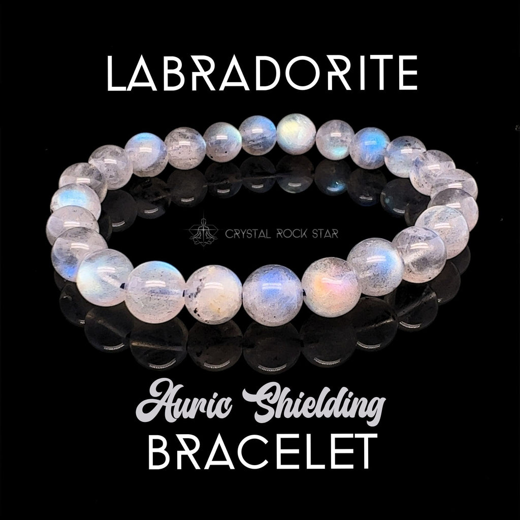 AAA Labradorite Flashy Crystal Bracelet 8mm