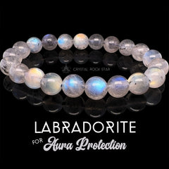 Semi-Translucent Labradorite Bracelet 10mm