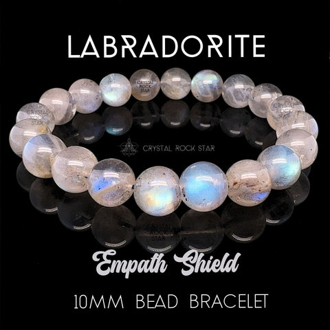 Labradorite Empath Protection Bracelet 10mm