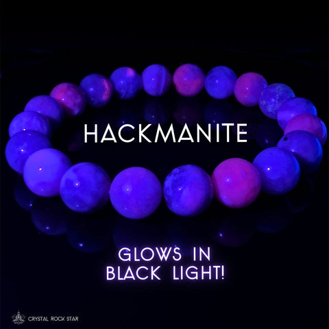 Hackmanite UV Light Color Changing Bracelet 10mm