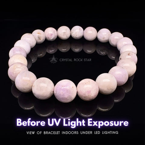 Hackmanite UV Reactive Crystal Bracelet 9mm