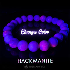 Hackmanite UV Reactive Crystal Bracelet 9mm