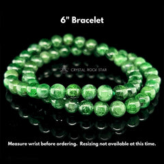 Rare Tsavorite Garnet Stretch Bracelet 6"