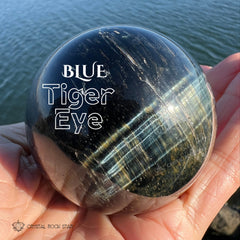 Blue Tiger Eye / Hawks Eye Sphere 2.4"