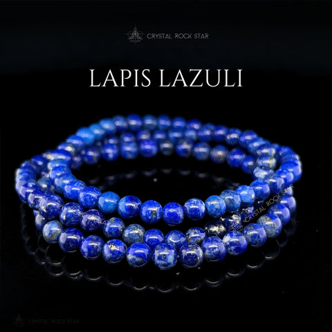 Lapis Lazuli Stretch Bracelet 5mm Beads